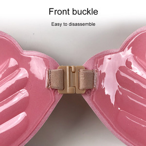 Chất lượng cao đóng hộp của phụ nữ Silicone phía trước mở Áo ngực strapless Wedding party Áo ngực vô hình đẩy lên núm vú ngực vá Silicone áo ngực - Product Image 3