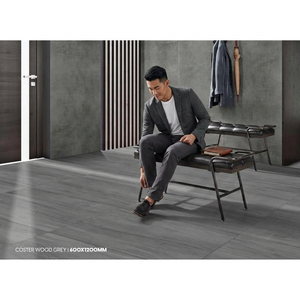 Baldosas de porcelana efecto madera color marrón francés de 600x1200 mm para suelo y pared, cerámica decorativa. - Product Image 3