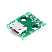 Micro Mini USB a macho 2,0 3,0 conector hembra a 2,54mm DIP PCB convertidor adaptador Breakout Board