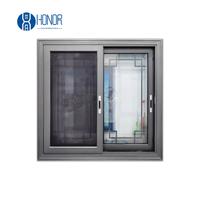 Ventanas Corredizas Modernas de Aluminio con Malla de Fibra de Vidrio para Oficina y Hogar