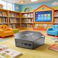 Mini PC Hôte avec Interface Adaptée aux Enfants, Prise en Charge des E-books pour la Zone Enfants de la Bibliothèque et l'Aide à la Lecture des Livres d'Images, Lecture d'Histoires et Livres Audio