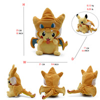 Boneka Plush Pokemon Seri Lengkap: Naga Pemadam Kebakaran, Binatang Kabi, Kursi Kosong Retak Bikaqiu, Grosir