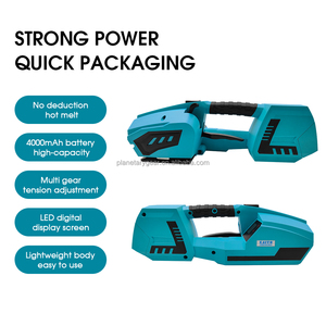 Machine de cerclage électrique portative KJD16 <span class=keywords><strong>4100</strong></span> Newton 4000 <span class=keywords><strong>mAh</strong></span>, outil automatique et manuel pour la fixation de cartons et de tuyaux, machine d'emballage - Product Image 2