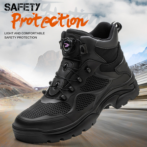 <b>Men</b> 's Rotary Buckle <b>Work</b> Boots Safety Steel Toe <b>Shoes</b> <b>Men</b> Breathable Safety <b>Shoes</b> Brand Indestructible <b>Shoes</b> Puncture-Proof - Product Image 1