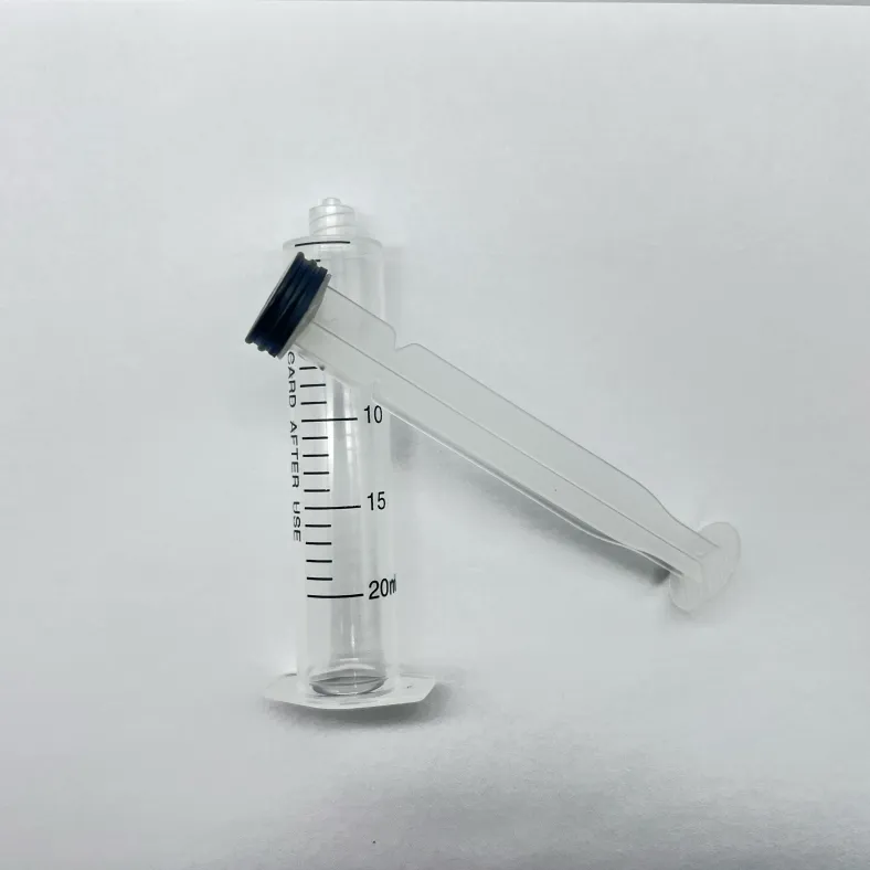20ml plastic push syringe scale with dispensing syringe barrel
