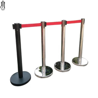 Poteaux de barrière de file d'attente rétractables à prix de gros, poteaux de barrière pour aéroport, poteaux de barrière pour le contrôle des foules