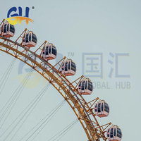 Rueda de la Fortuna Gigante Personalizada de 108 m, Modelo 2026, con Equipamiento de Observación de Lujo e Iluminación LED Completa para Atracciones en Parques al Aire Libre