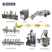 Goedkope en duurzame automatische fruitpoedermachine, productielijn voor plantainmeel, grote productielijn voor bananenpoeder