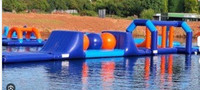 Grand parc aquatique gonflable flottant, parcours d'obstacles aquatiques pour lac, océan, équipement de parc aquatique commercial pour adultes et enfants