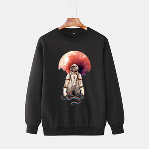 เสื้อสเวตเชิ้ตหนานุ่มปี 2026 แบบไม่มีลาย พิมพ์โลโก้ได้ตามต้องการ ทรงโอเวอร์ไซส์ คอกลม ผ้าเฟรนช์เทอร์รี่ สำหรับผู้ชาย - Product Image 4