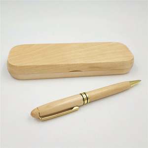 Custom Wooden Ballpoint Pen <b>Gift</b> <b>Set</b> with Engraved Logo for Corporate Promotion and Business Events - Product Image 2