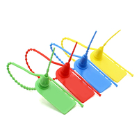 Scellé de sécurité en plastique PN-PS2203 pour expédition, scellés de sécurité indicateurs, scellé de sécurité en plastique plat à serrage progressif