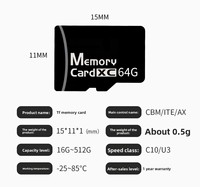 Carte mémoire TF pour appareil photo numérique 4 Go Haute vitesse Grande capacité avec cache Modèle A10