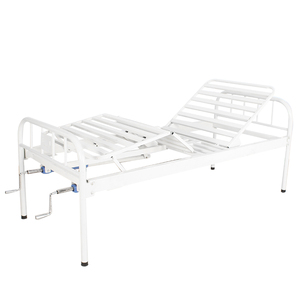 Cama de hospital manual médica con opción de inodoro Cabecero de ABS y sistema de manivela de 2 funciones <span class=keywords><strong>para</strong></span> pacientes - Product Image 5