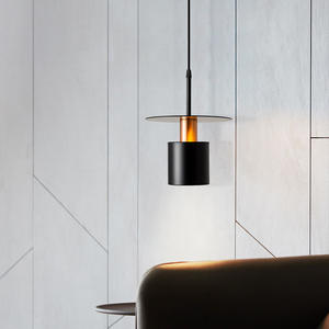 Suspension de bar en métal de style nordique minimaliste moderne danois, tête unique, blanc chaud, chambre à coucher, chevet, base E26 - Product Image 4