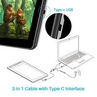 Tablette Graphique et Moniteur Huion Kamvas Pro 16 Portable Électromagnétique LCD avec Stylet Numérique