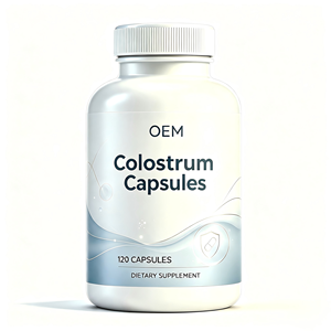 Cápsulas de Calostro al por Mayor OEM, Salud Intestinal y Control de la Hinchazón, Apoyo para la Piel, el Cabello y la Inmunidad, Sin Gluten ni OMG - Product Image 1
