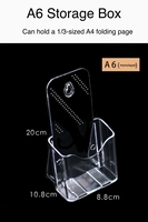 Support d'affichage multifonctionnel en acrylique transparent, écologique, imperméable, de haute qualité, 1 à 4 niveaux, support mural ou de table pour brochures