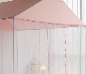 Tenda boks bayi, Portabel dilipat mewah Pop-Up kanopi 2 pintu jaring keselamatan anti-nyamuk rumah berkemah semua musim - Product Image 4