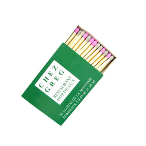 Custom Matchbox Coloured Head Safety Cheap Matches Advertisement Candle Matches