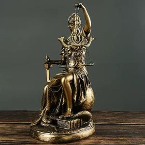 ของตกแต่งบ้านสไตล์นอร์ดิกย้อนยุค รูปเทพีทรงตัวบนลูกบอล ทำจากเรซิ่น เหมาะสำหรับตกแต่งบ้าน สำนักงาน หรือเป็นของขวัญ - Product Image 1