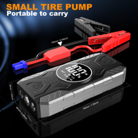 99800mAh 1000A Mini Jump Starter Mobil Dengan Baterai Lithium 12V Power Bank Jump Pack Dengan Kompresor Udara Booster Charger untuk Mobil