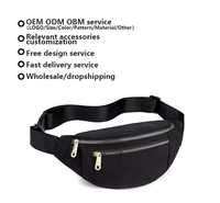 Logo Kustom Tas Pinggang Poliester Kantung Banane Tas Pinggang Saku Tahan Air Tas Pinggang Lari Fanny Pack Canguros