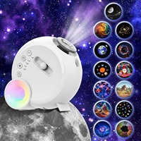 Projecteur d'étoiles galaxie planétarium intelligent pour la maison, 13-en-1, mini lampe LED ciel étoilé, lampe de nuit moderne à brancher pour chambre à coucher