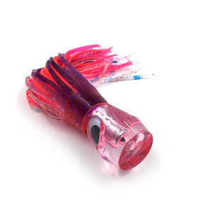 Venta al por mayor 6.5in 55g cabeza de resina luminoso suave resplandor pesca calamar señuelo - Product Image 2