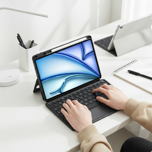 Housse de clavier antichoc pour <span class=keywords><strong>iPad</strong></span> <span class=keywords><strong>Pro</strong></span> 11 pouces (modèles 2018-<span class=keywords><strong>2022</strong></span>) avec pavé tactile intégré et emplacement pour stylet - Product Image 1