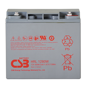 Batteria al piombo CSB HRL1280W batteria al piombo estremamente alta <span class=keywords><strong>corrente</strong></span> 12V 80W Gel batteria - Product Image 1