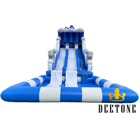 Équipement de jeu aquatique extérieur Toboggan gonflable de piscine Toboggan gonflable pour enfants adultes