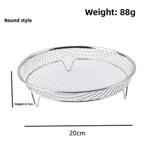 Accessoire <span class=keywords><strong>de</strong></span> gril multicouche professionnel pour friteuse à air 304 filtre <span class=keywords><strong>de</strong></span> support <span class=keywords><strong>de</strong></span> déshydratation double couche en plastique d'acier inoxydable - Product Image 6