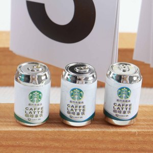 Mini bebida resina simulación Mini lata ornamento DIY caja del teléfono móvil tablero de estacionamiento Material botella pequeña tienda de conveniencia - Product Image 6