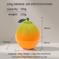 Pot cosmétique carré réaliste en plastique ABS de 100g, emballage créatif pour soins de la peau à la vitamine C, conteneur de qualité alimentaire, couleurs personnalisées