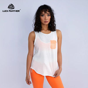 Luckpanther 2025 nouveau Sexy sans manches respirant course séchage rapide maille débardeur Yoga Blouse chemise pour les femmes - Product Image 1