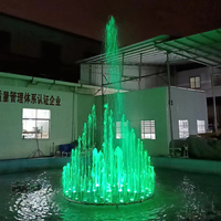 Fuente Musical Comercial de Acero Inoxidable 304 Water Faery FS-05 con LED RGB para Parques y Plazas