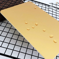 Tampon en carton doré pour steak de saumon imprimé sur mesure de qualité alimentaire Tampon à viande pour fruits de mer saumon Carton ajusté