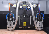 Machine de fraisage CNC à double broche de précision pour circuits imprimés à 2 couches, utilisée pour la fabrication de cartes de circuits imprimés