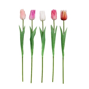 Tulipes artificielles de Hollande de haute qualité, 66 cm de long, aspect réaliste - Product Image 4