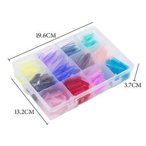 288 pièces/boîte double formes outils de manucure française construction rapide Extension de <span class=keywords><strong>Gel</strong></span> <span class=keywords><strong>faux</strong></span> <span class=keywords><strong>ongles</strong></span> conseils ensembles tampons en Silicone souple doigts carrés - Product Image 5