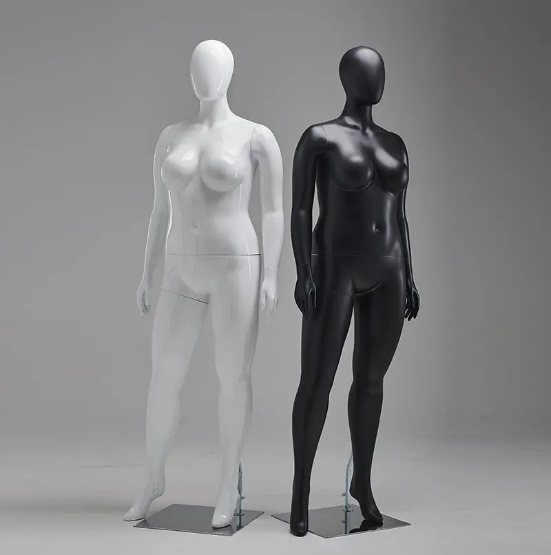 Wholesale Cheap Full Body Plus Size Mannequin Plastic Big Size Female Fat Plastic Woman Mannequin