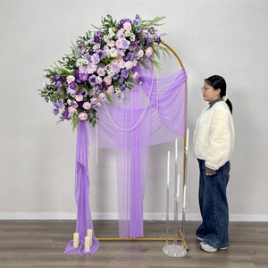 Fondo de Flores Artificiales de Seda Realista de Alta Calidad para Ceremonias de Boda, Eventos en Interiores/Exteriores, Decoración del Hogar - Tamaño Personalizable - Product Image 1