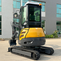 HARGA TERJANGKAU Excavator Mini 2 Ton Mesin Kubota Bersertifikasi EPA CE Euro 5 Distributor Dicari Perlindungan Mini Digger