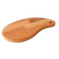 Grande planche à découper en bois de forme mangue naturelle, design vintage écologique personnalisé, pour la cuisine, ensemble de bols et d'assiettes en céramique