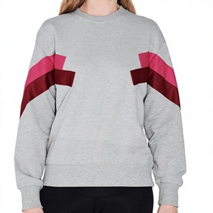 Sudadera con Bloques de Color para Mujer Tallas Grandes, Cuello Redondo, Manga Larga, Forro Polar, Logotipo Personalizado OEM - Product Image 1
