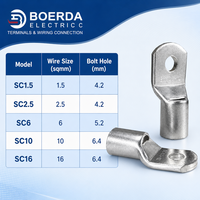 Embout de câble en cuivre étamé SC35-8 35mm² M8, borne annulaire pour sertissage de câbles de batterie et électriques