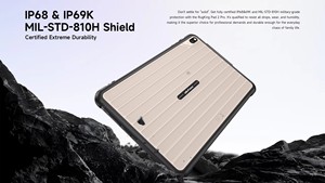 Ulefone RugKing Pad 2 Pro Rugged <b>Tablet</b> 10200mAh 10.1"Up to 16GB RAM,256GB ROM Android 16 48MP 10.1" <b>4G</b> Global - Product Image 5