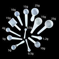 Cuillère doseuse à faible MOQ, prix abordable, petites cuillères en plastique pour grammes, poudre ou liquide