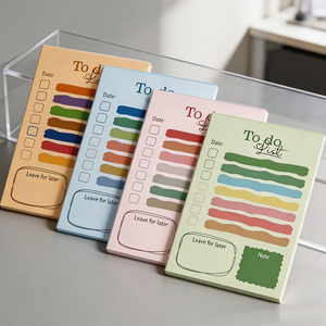 Blocs de notas personalizados SK, coloridos, con listas de tareas, organizadores de notas adhesivas con sección de fecha y notas. - Product Image 5